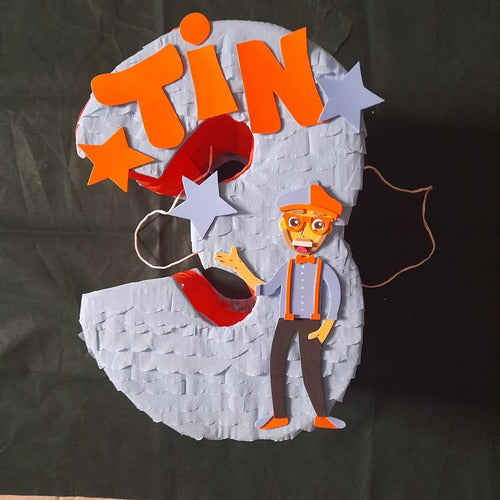 Piñatas Numeros Blippi Piñata Cotillon Blippi 1