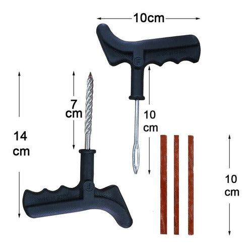 Timalo Kit Parche Repara Cubiertas Pinchaduras Moto-Cuatri-Auto 1