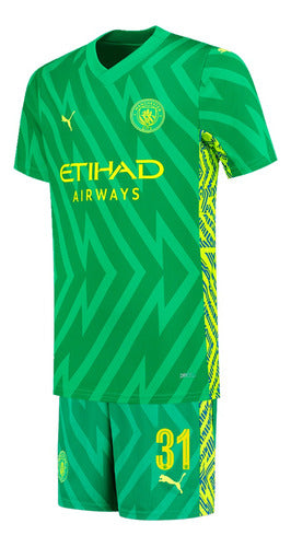 Manchester City Goalkeeper Kit Puma 2024 #31 Ederson M Green 0