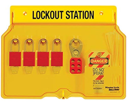 Master Lock Lockout Tagout Station Covered Group Lockout Sta 0