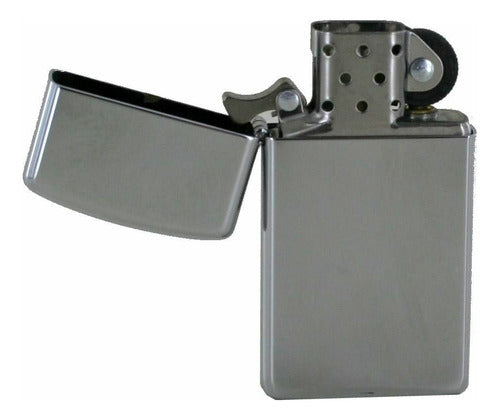 Zippo Combo 49452 Grey Original + Lighter Fluid 3