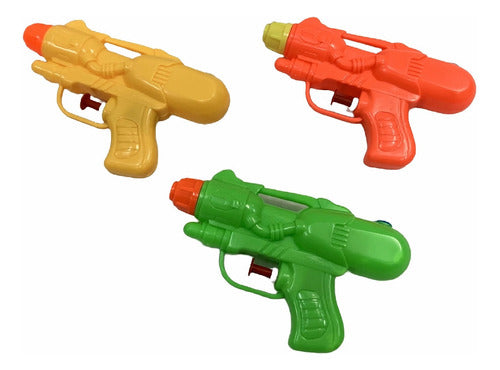 Genérica Pistola De Agua Chica 14 Cm Varios Colores En Bolsa X 20 0