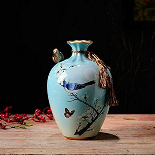 Newqz Blue Ceramic Vase Set - 3 Pieces 2