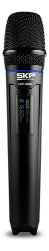 Wireless Dual SKP UHF300D Handheld Microphone System 2