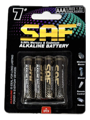 Generic Alkaline Batteries Pack of 4 AAA Units 0