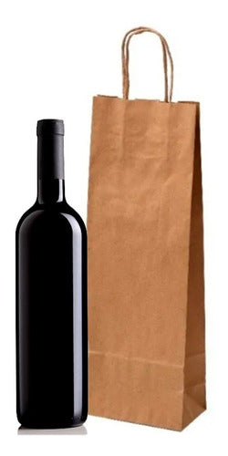 Impresiones Flexograficas Wine Bottle Paper Bag 12x40x8 10 U 0