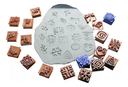 Cortantes Mandy Set of 10 Assorted Stamps for Ceramics, Clay, and Pastry 3