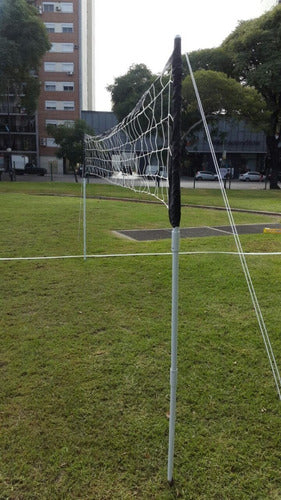 Cancha De Voley Portátil Con Red Fácil Armado 0