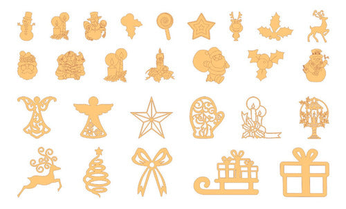 Pack of Laser Cut Vector Files - 250 Christmas Figures 4