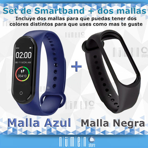 Smart Watch Smart Band M4 New with Oximeter + 2 Straps 17