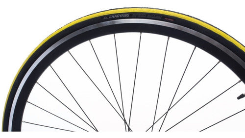 Chaoyang Clincher Road Tire 700 X 25 Fixie Yellow 4