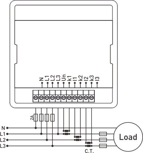 Medidor Digital Trifásico Dsp Multimedidor Em-06 + Tc 1000a 3