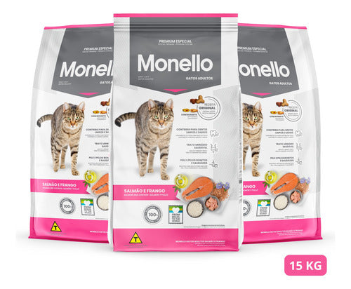 Monello Ración Gatos Adultos 15kg 0