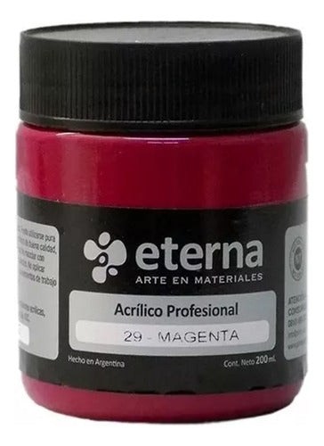 Eterna Professional Acrylic Magenta 200ml 0