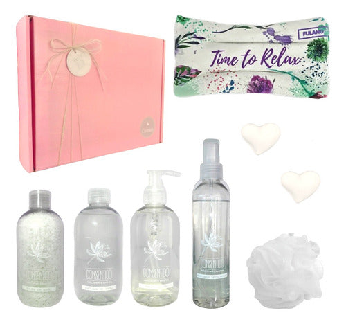 Luxury Jasmine Aroma Spa Relaxation Gift Box Set for Her - Set Nº15 - Kit Caja Regalo Mujer Spa Aroma Jazmín Set Relax N15 Relax