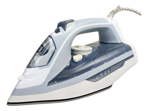 Kanji Steam Iron with Non-Stick Ceramic Soleplate and Spray Function 0