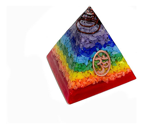 Orgonite 7 Chakras Pyramid with Tarot + Pendulum 3