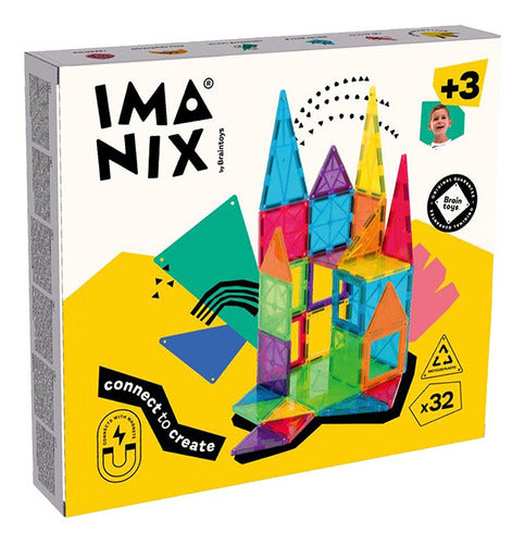 Braintoys Imanix Classic Magnetic Construction Set – 32 Pieces 0