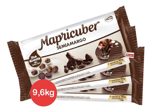 Chocolate Mapricuber Easter Eggs 9.6kg - Semi-Dark Flavor 0