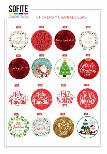 Ritrama Christmas Sticker Kit - Ideal for the Holidays (100 Units) 1