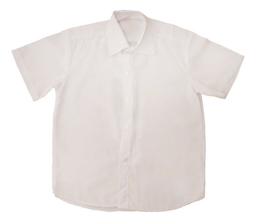 Support Indumentaria Camisa Colegial Niña Blanca Manga Corta T 16 0