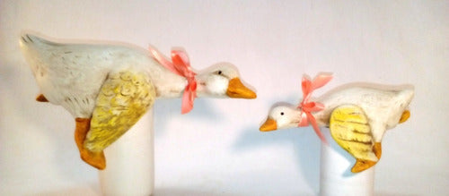 Handcrafted Ceramic Goose for Shelf or Mantel Decor 3