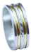 NIC JOYAS Individual Silver 925 and 18k Gold Ring 8mm Wide 0