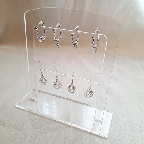 Earring Display Stand for Hanging and Hoop Earrings 4 Pairs Jewelry 1