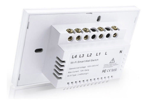 Llave De Luz Táctil 1 Canal Blanco Wifi Tuya Smart 3