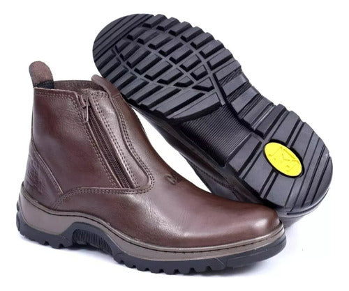 Caterpillar Botas Cat Social Cuero Con Cierre Lateral 2