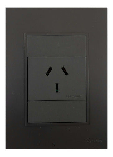 Cambre Bauhaus Light Switch 1 Socket 20A Complete 0