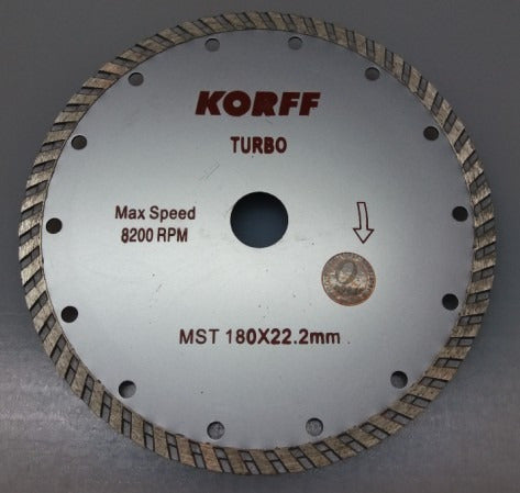 Disco Korff Turbo 180mm X 22.2mm - Herracor 0