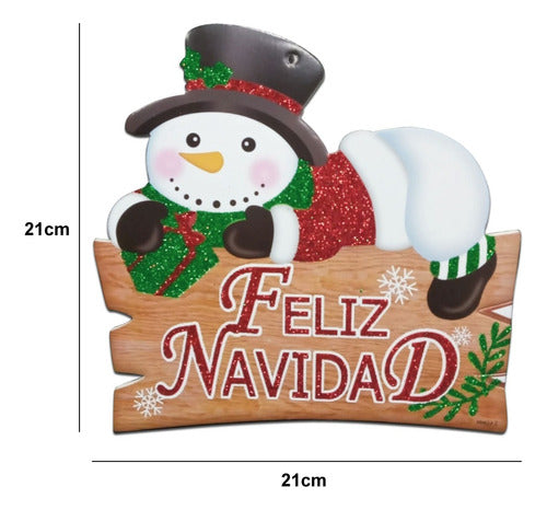 Feliz Navidad Hanging Decoration Christmas Door Santa Claus Pettish Online 1