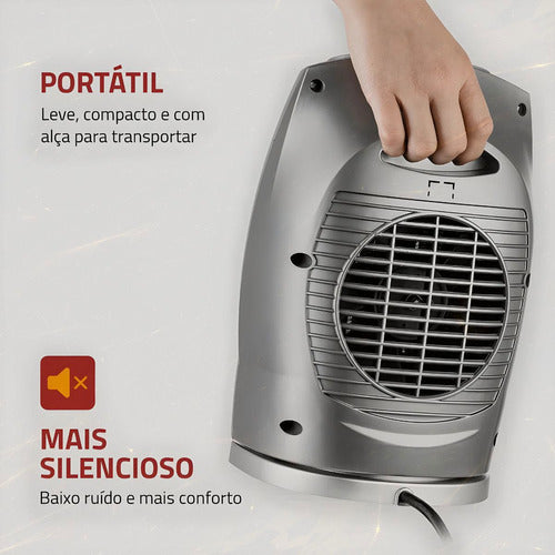 Circulador De Ar Quente Para Sala Silencioso Inverno Quente 3