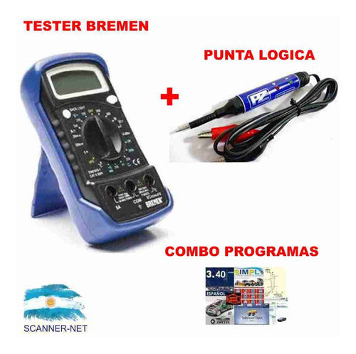 Bremen Multimeter Automotive Tester + PZ Logic Probe + Bonuses 5