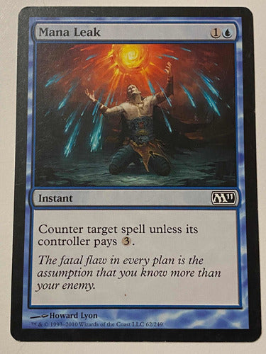 Wizart Magic The Gathering Mana Leak - Fuga De Mana M11 Instant Mtg Nps 1