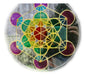 Metatron Cube Mandala with 7 Chakra Pendant 0