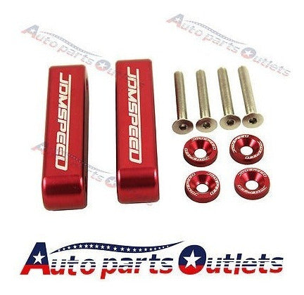 JDMSPEED Red Vertical Spacer Kit + Bolts + Washers 1