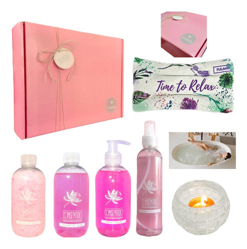 Zen Rose Spa Relaxation Gift Set for Women - Enjoy a Moment of Bliss - Set Kit Caja Regalo Mujer Zen Rosas Spa Relax N17 Disfrutalo