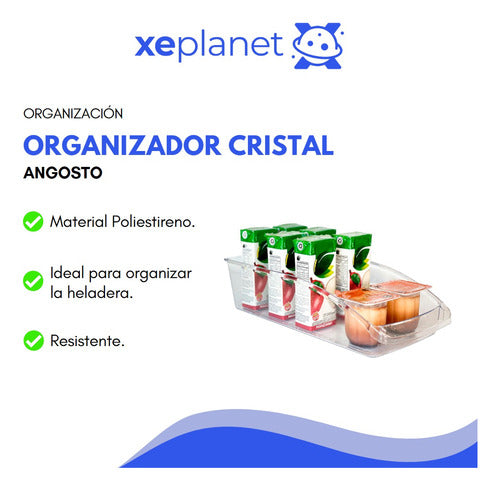 Stackable Refrigerator Organizer Set X2 + Narrow Glass - Colombraro 8591+8562 4