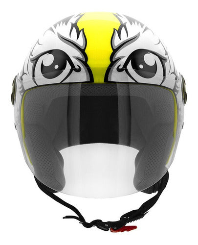 Casco New Liberty Three Gp 88 Amarillo Brillo Con Visor T 56 1