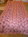 Handwoven Wool Throw Blanket - 1m x 0.54m 2