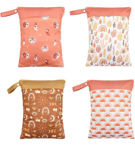 Momigo 4 Pcs/set Wet Dry Bags For Baby Cloth Diapers - Reuti 0