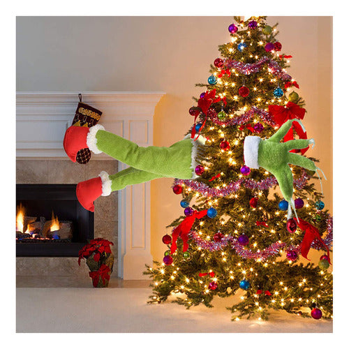 HAO Christmas Plush Legs with Furry Green Arms, Stole 1