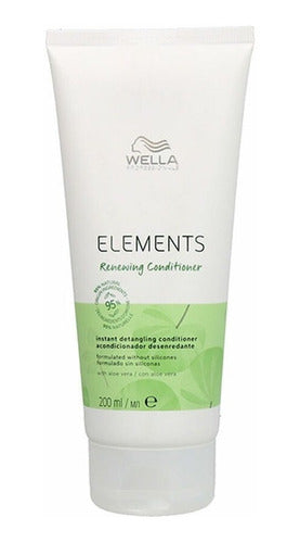 Pack Wella Elements Shampoo 500ml Y Acondicionador 200ml 1