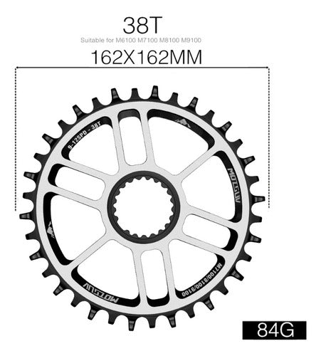 Monoplato Bicicleta Mtb Redondo Direct Mount 36t  M8100 1