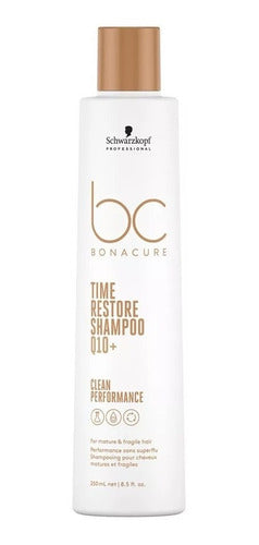 Schwarzkopf Professional Time Restore Q10+ Rejuvenating Shampoo and Conditioner Pack 1