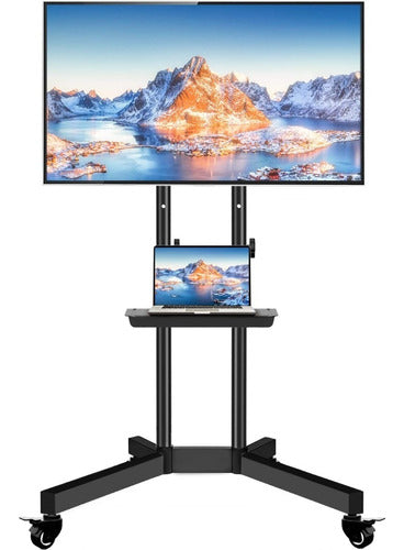 Conference Rolling TV Stand for LED Screens from 32 to 70 Inches 0