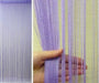 Set of 2 Fringed Curtain Panels Glass Thread Room Divider Decorations 2x2m 17