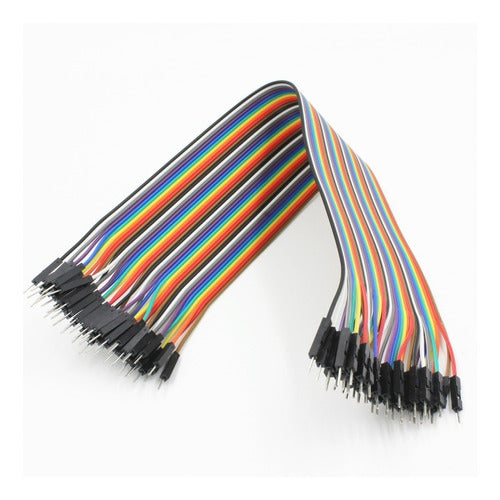 Andino Kit 40 Cables 20cm Protoboard Arduino Macho Macho Ptec 2